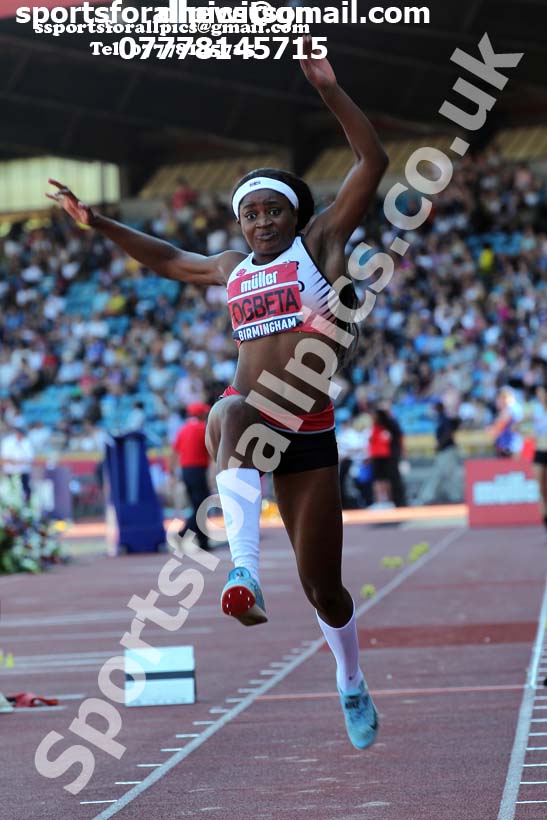 Womens triple jump, 2019 Muller British Championships, Alexander Stadium, Birmingham. Photo: David T. Hewitson/Sports for All Pics